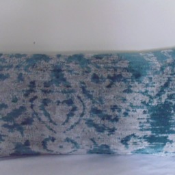 Designers Guild Velvet Fabric Royal Collection Morel Teal Cushion Cover - thumbnail 3