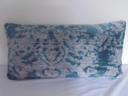Designers Guild Velvet Fabric Royal Collection Morel Teal Cushion Cover - thumbnail 1