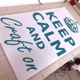 Keep Calm & Craft On Wall Sticker, Room Sign, Decal, Quote, Ideas, Decal - thumbnail 2