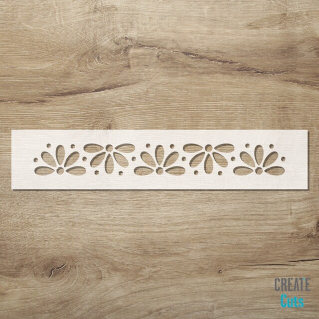 Misti Border Stencil/Wall Furniture Craft Edge Reusable Flowery Decor Classic Ornate Borders - image 1