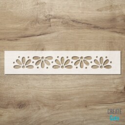Misti Border Stencil/Wall Furniture Craft Edge Reusable Flowery Decor Classic Ornate Borders - thumbnail 1