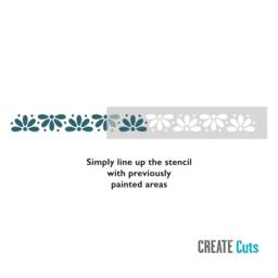 Misti Border Stencil/Wall Furniture Craft Edge Reusable Flowery Decor Classic Ornate Borders - thumbnail 2