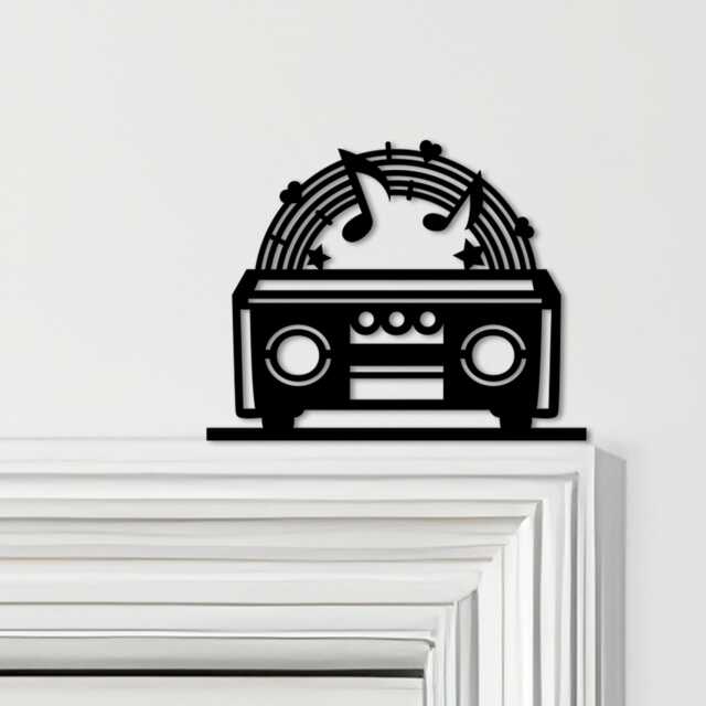 Door Topper Rainbow Stereo Music Various Colours Top Of Decorative Sign - Novelty Wall Decor, Frame Art, Art - image 1
