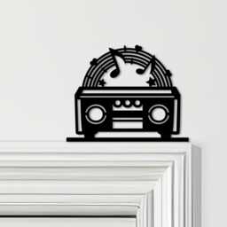Door Topper Rainbow Stereo Music Various Colours Top Of Decorative Sign - Novelty Wall Decor, Frame Art, Art - thumbnail 1