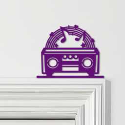 Door Topper Rainbow Stereo Music Various Colours Top Of Decorative Sign - Novelty Wall Decor, Frame Art, Art - thumbnail 4