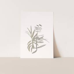 Art Print Of Meadows, Floral Subtle Minimal Artwork, Housewarming Present For Nature Lovers, Quality Framing, Living Room Wall Art - thumbnail 2