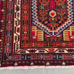 3x4 Collectors Piece Handmade Baluchi Rug - Antique Tribal Wool -Afghan Geometric Rug, Bedroom, Livingroom Oriental Vintage Area - thumbnail 4
