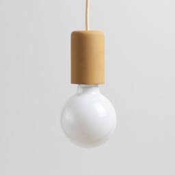 Handcrafted Concrete Pendant Lamp - Concretne Light Collection Yellow Color - thumbnail 2