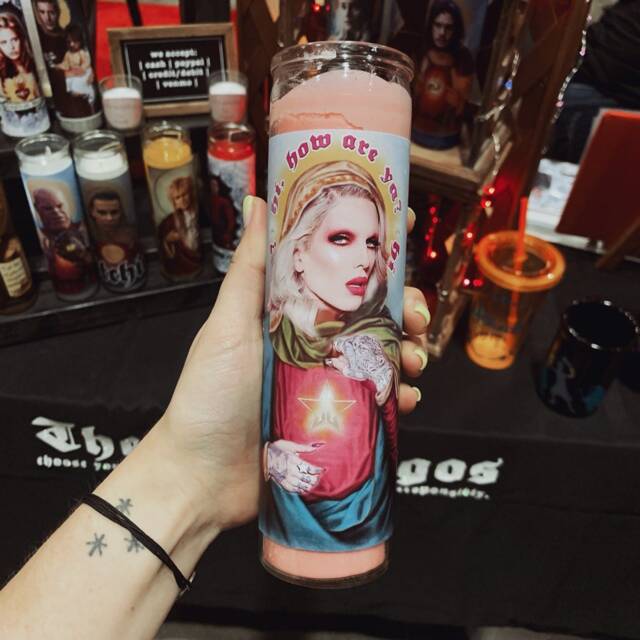 Jeffree Star Candle, Funny Prayer Youtuber Candle - image 1
