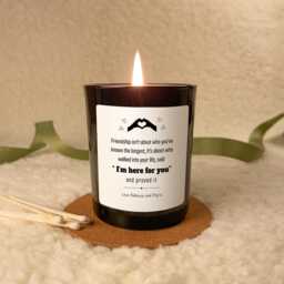 Friendship Appreciation Candle, I'm Here For You Support Gift, Best Friend Thank Present, Thinking Of Bestie - thumbnail 3