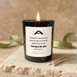 Friendship Appreciation Candle, I'm Here For You Support Gift, Best Friend Thank Present, Thinking Of Bestie - thumbnail 1