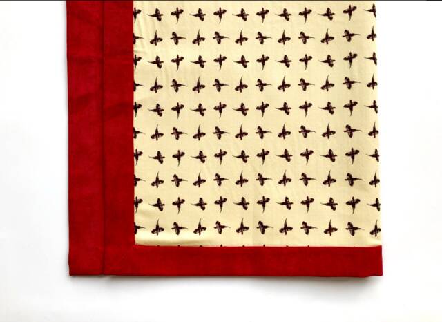 Decorative Blanket. Editors' Fabrics. Italy, Thevenon. Unique Piece, Reversible - image 1