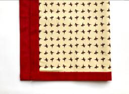 Decorative Blanket. Editors' Fabrics. Italy, Thevenon. Unique Piece, Reversible - thumbnail 1