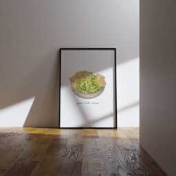 Guac & Chips Art Print - Guacamole & Tortilla Chip Illustration - Kitchen Wall Art, Mexican Food Decor, Gift For Foodies - thumbnail 3