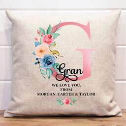 Personalised Cushions Mothers Day Gift Mom 60Th Birthday Granny Flowers Cushion Nanny's House Grandma For Her - thumbnail 2