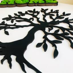 Tree Of Life Wall Art, Wood Family Tree, Round Hanging, Sculpture, Bedroom Decor Over The Bed, Living Room, Home Items - thumbnail 3