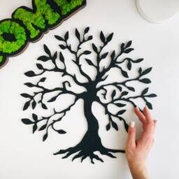Tree Of Life Wall Art, Wood Family Tree, Round Hanging, Sculpture, Bedroom Decor Over The Bed, Living Room, Home Items - thumbnail 2