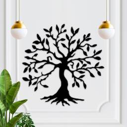 Tree Of Life Wall Art, Wood Family Tree, Round Hanging, Sculpture, Bedroom Decor Over The Bed, Living Room, Home Items - thumbnail 1