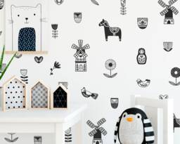 Nursery Wall Decals - Netherlands Decals, Kids Decor, Art, Sticker, Vinyl Decal, Gift For Home - thumbnail 1