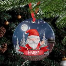 Personalised Kids Christmas Decoration - Grandson Gift Custom Bauble For Boys & Girls Stocking Filler Eve Box