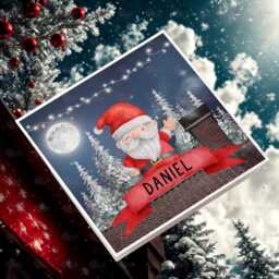 Personalised Kids Christmas Decoration - Grandson Gift Custom Bauble For Boys & Girls Stocking Filler Eve Box - thumbnail 2
