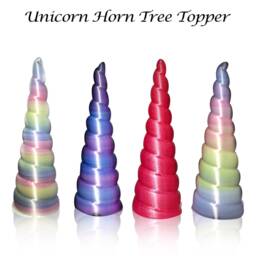 Christmas Unicorn Tree Topper, Decorations - D??cor For Kids Party, Holidays, Girls Room - thumbnail 2