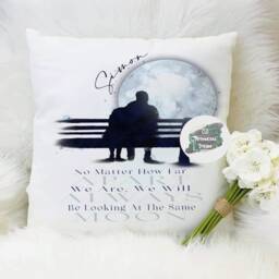 Personalised Couples Moon Cushion, Romantic Anniversary Gift - thumbnail 3