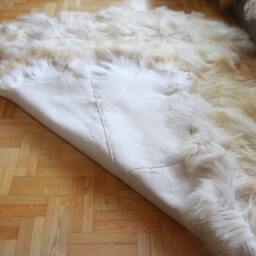 On Sale Exclusive Genuine Natural Rare Icelandic Sheepskin Rug, Pelt, Soft Long Fur Xxxxxl Extra Large Super - Octo - thumbnail 2