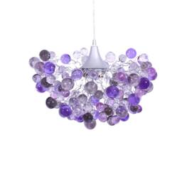Purple Bubbles Chandelier, Lighting For Children Room Or Dining Room - thumbnail 2