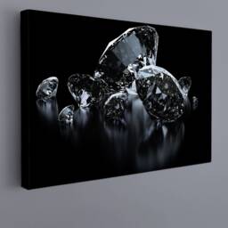 Large Diamond Wall Art - Diamonds Canvas Print, Decor For Jewelry Store, Luxury Art, Gift For Jeweler, Contemporary - thumbnail 1