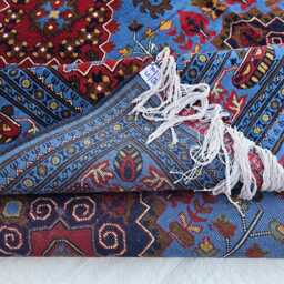 Royal Blue Tribal Afghan Handmade Rug 8??11 Ft Wool Geometric Oriental Area Carpet - thumbnail 4