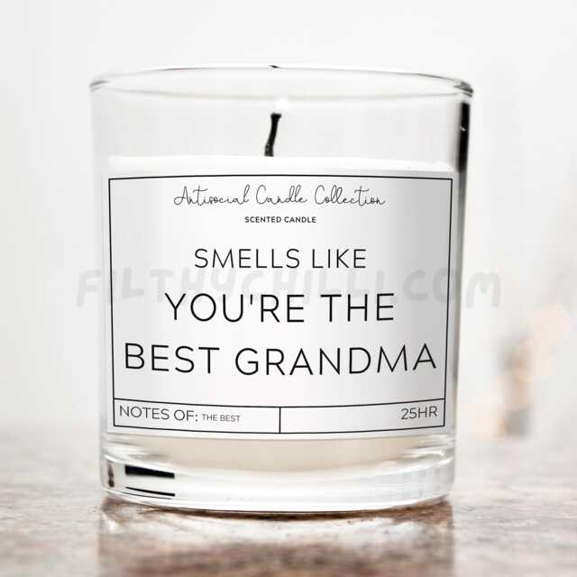 Smells Like You're The Best Grandma Candle, Mothers Day Gifts For Grandma, Birthday, ??? - image 1