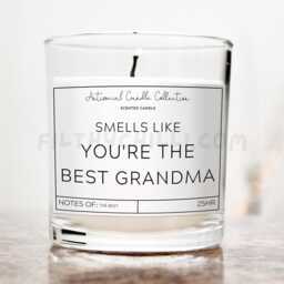 Smells Like You're The Best Grandma Candle, Mothers Day Gifts For Grandma, Birthday, ???