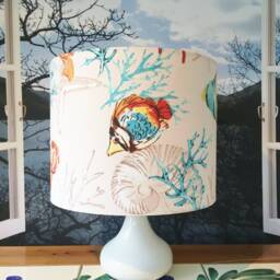 Tropical Fish Lampshade Nautical Beach House Decor - thumbnail 2
