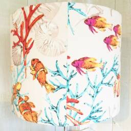 Tropical Fish Lampshade Nautical Beach House Decor - thumbnail 4