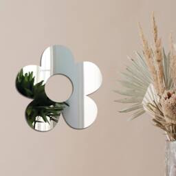 Flower Mirror Acrylic Reflective Home Decor Cartoon & Plant House