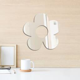 Flower Mirror Acrylic Reflective Home Decor Cartoon & Plant House - thumbnail 2