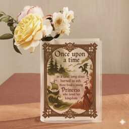 Throne Of Glass Book Vase, Aelin Galathynius Acrylic Quote Sarah J Maas Fandom Decor, Fantasy Dragon Bookish Home Decor - thumbnail 3
