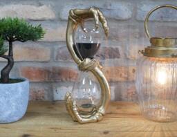 Golden Skeleton Hourglass Ornament - Home Accessories Hour Glass Quirky Gift