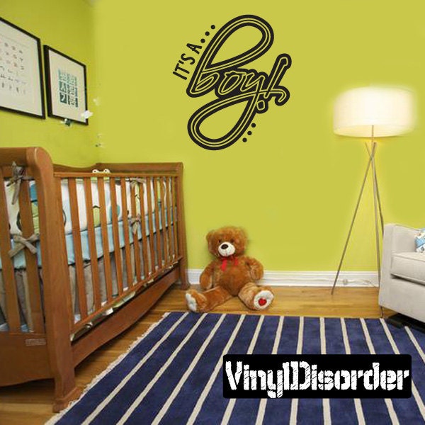 It's A Boy - Vinyl Wall Decal Quotes Sticker Ce008Itsaboyviiiet - image 1