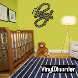 It's A Boy - Vinyl Wall Decal Quotes Sticker Ce008Itsaboyviiiet - thumbnail 1