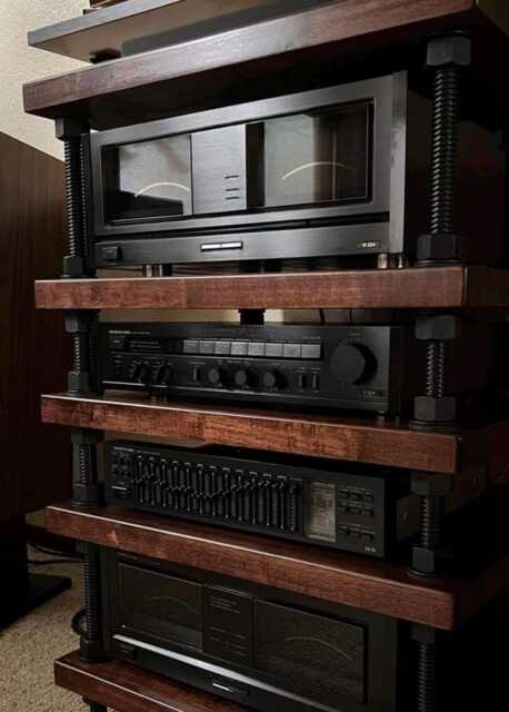 Audiophile Stand - Black Edition With Hardwood Shelves..hi-Fi System Unit - image 1
