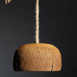 Handmade Ceramic Pendant Light, Kitchen Island Lighting With Wood Beam - thumbnail 3