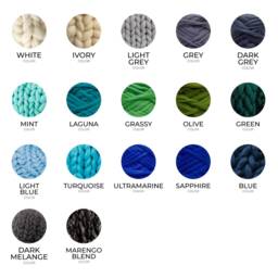 Chunky Knit Blanket. Throw. Merino Wool Giant Arm Super Thick Chunky Bulky Blanket - thumbnail 4
