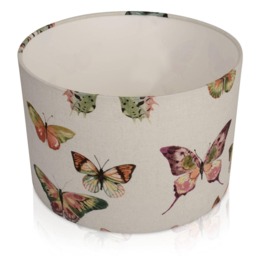 Watercolor Butterfly Linen Lampshade, Table Or Ceiling Light Shade - thumbnail 1