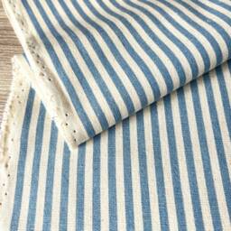 1399. Rati Blue Stripe, Handmade 100% Cotton Cushion Cover, Various Sizes - thumbnail 2