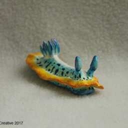 Mexi The Nudibranch - Mexichromis Kempfi Purple-Crowned Sea Goddess - thumbnail 2