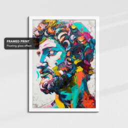 Vibrant Marcus Aurelius Roman Stoic Philosopher Oil Painting Framed Poster Print & Canvas Wall Decor Art Bedroom Home Interior Gift - thumbnail 3