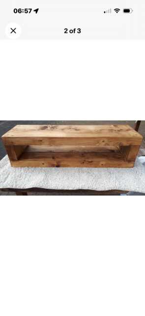 Rustic Tv Unit Extra Chunky Solid Wood Stand/Cabinet Rustic Pine Wax Finish - image 1