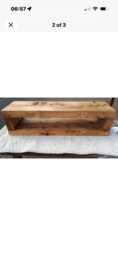 Rustic Tv Unit Extra Chunky Solid Wood Stand/Cabinet Rustic Pine Wax Finish